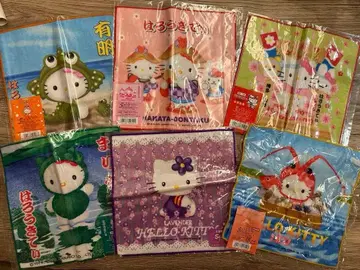 미개봉 새상품 초레어 고토치 키티 미니 타월 6 세트