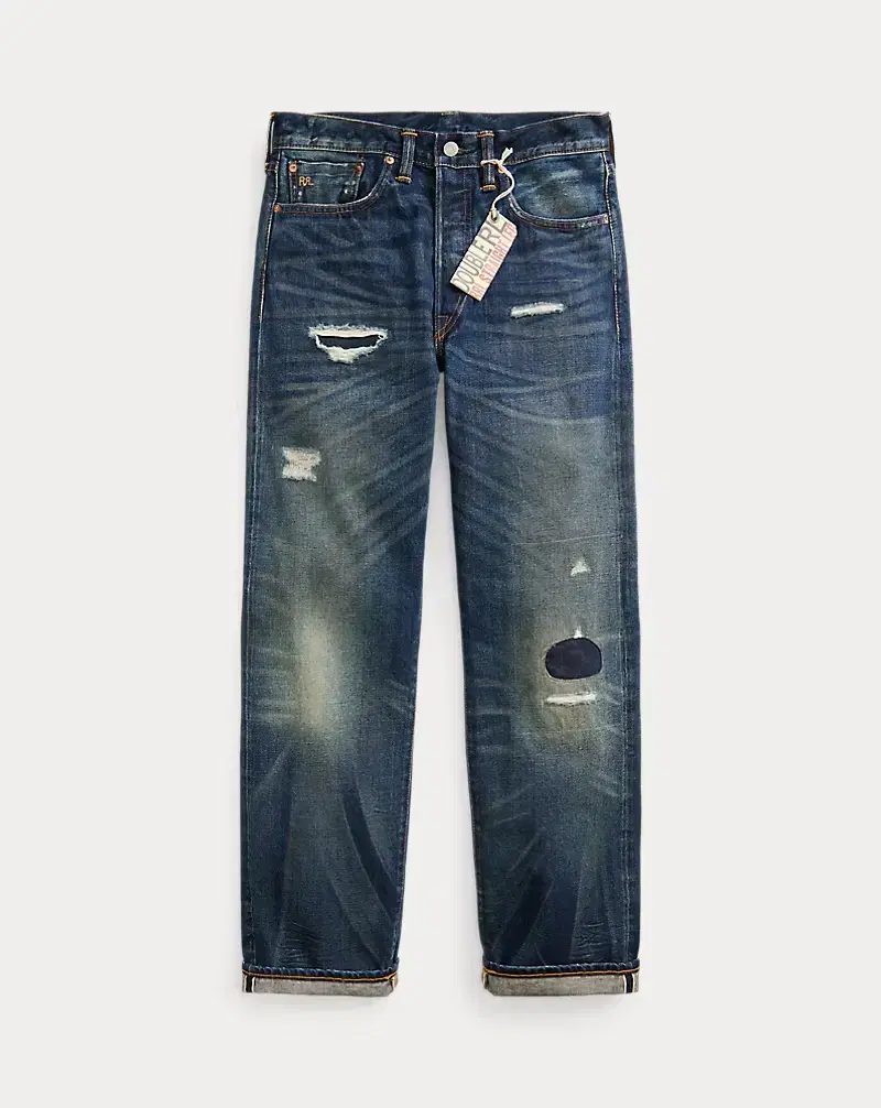 RRL 스트레이트핏 홀리 셀비지 진 30/32 새상품