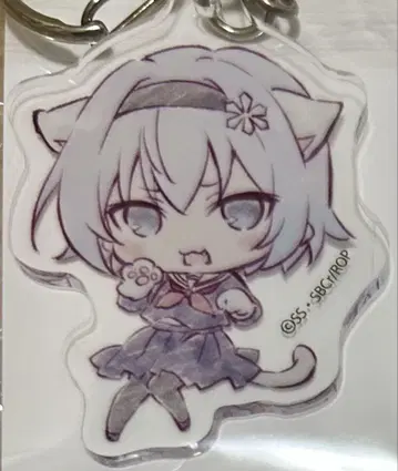 류오의 일! 아크릴 키링 아크링 키링 고양이 귀 스카긴코