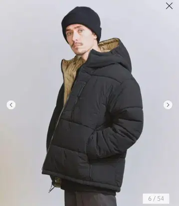 BEAUTY&YOUTH 리버서블 90s 패딩 후디 아우터