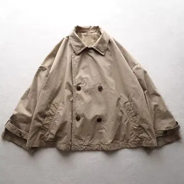 nest Robe 숏 트렌치 자켓 더블 코튼 베이지