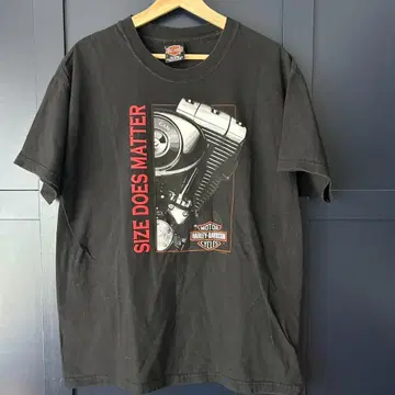 할리데이비슨 Size Does Matter 셔츠 00's