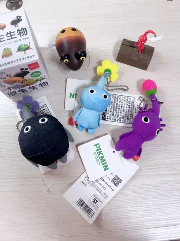 피크민 봉제 인형 키링 세트