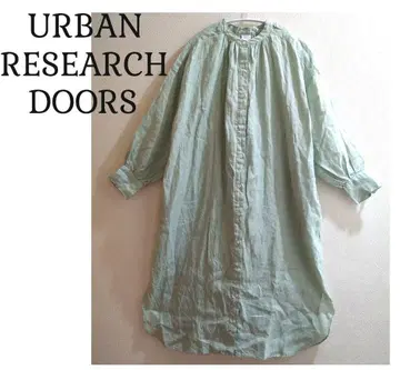 URBAN RESEARCH DOORS 린넨 개더 원피스 SIZE S