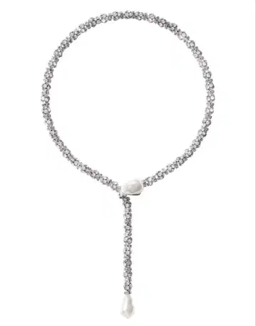 MAGDA BUTRYM H&M 큐빅 체인 라리엇 목걸이 새상품