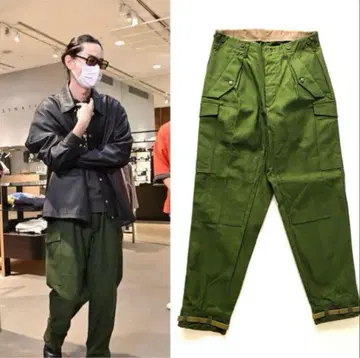 스웨덴 군 M59 전반기 팬츠 카고 팬츠 C50 사이즈 스다 마사키 착용