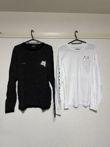 RIPNDIP 긴팔 티셔츠 롱T 2개 세트