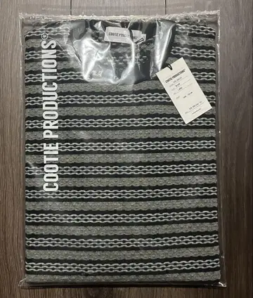 COOTIE JACQUARD BORDER S/S TEE L 쿠티