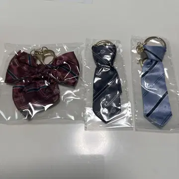 EASTBOY 리본 & 넥타이 키링 보르도 3종