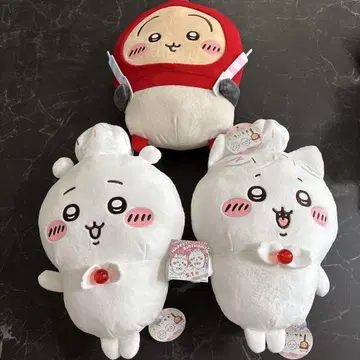치이카와 (먼작귀) BIG 봉제 인형 생일 토끼 하치와레 스티커