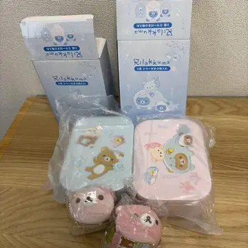 리락쿠마 모치모치 부라사게 화과자 봉제 인형 벚꽃 떡 코리락쿠마 소품함
