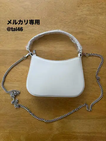 체인 숄더백 백 아이보리