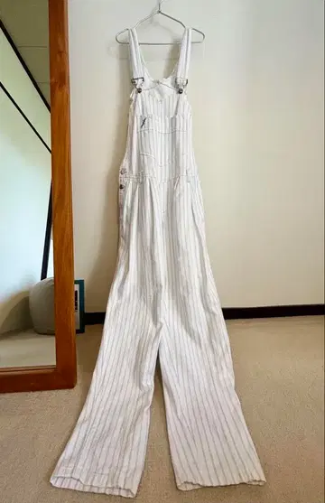 구제 의류 Luik 스트라이프 오버롤