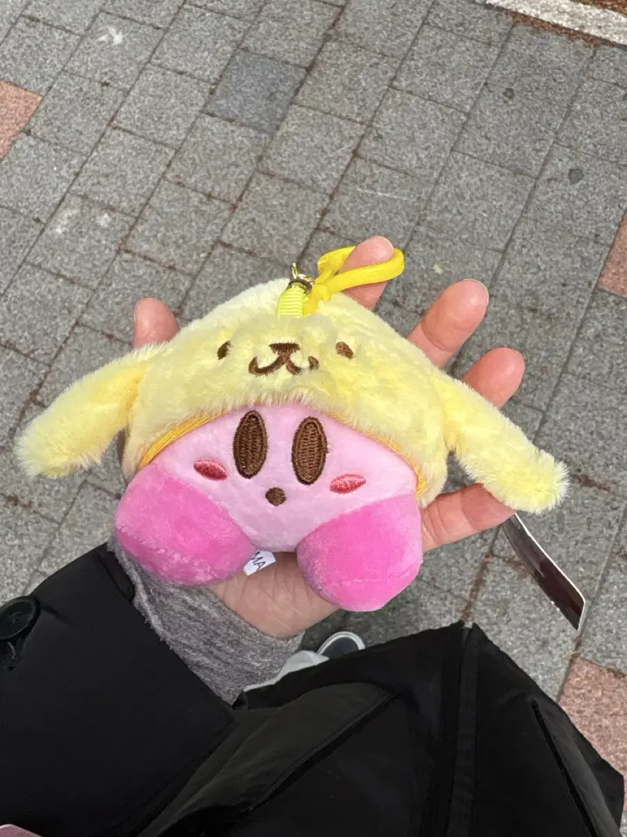 커비X폼폼푸린 콜라보 인형