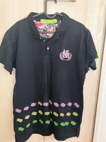 극도 신풍 킥 야쿠자카미카제 킥 피케 셔츠 블랙