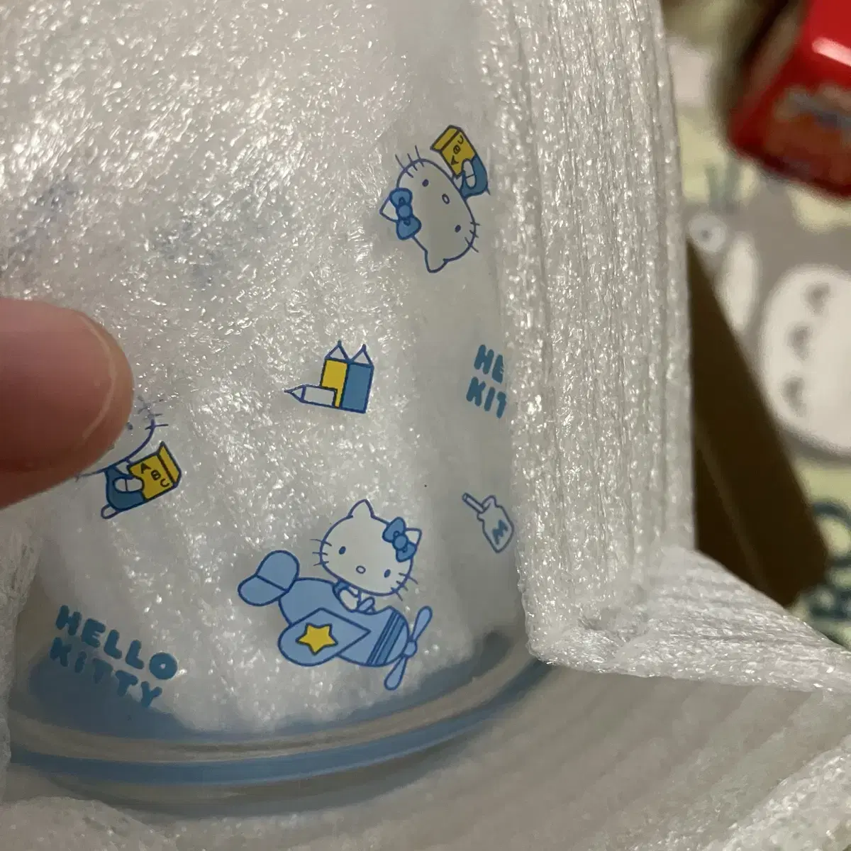 키티 블루 캐니스터