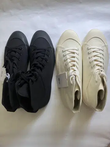 새상품 구 유니클로 U 캠퍼스 하이컷 스니커즈 2켤레 28cm