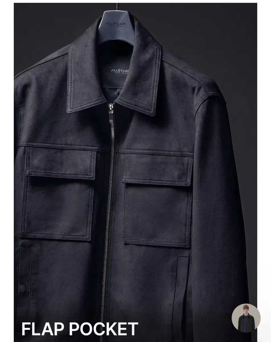 Jillstuart New York Men Black Suede Jacket