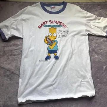 90s 심슨 링거 티셔츠 USA제 빈티지