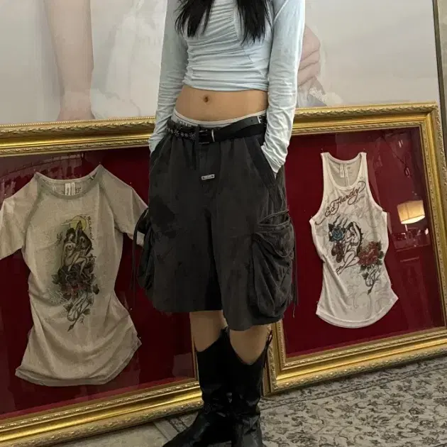 SCULPTOR Twill Cargo Half Pants ネイビー