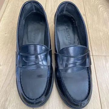 HARUTA 하루타 25cm EEE 로퍼 블랙 힐