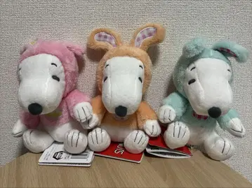 SNOOPY 스누피 봉제 인형 부활절 3종 세트