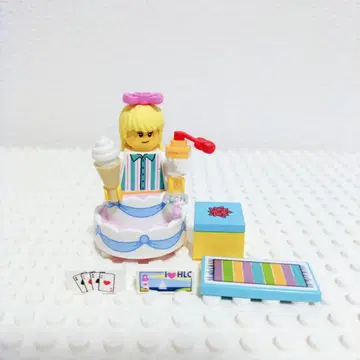 케이크 인형옷 생일 레고 정품 미니 피규어 플레이트 블록