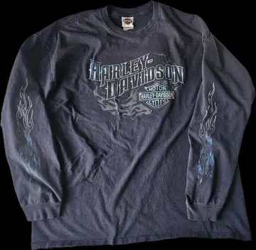 00s HARLEY DAVIDSON 롱 T 티셔츠 빈티지