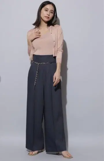 마이 스트라다 체인 벨트 포함 팬츠
