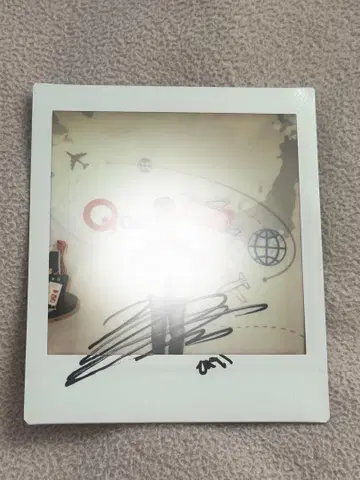 AB6IX 디피 친필 사인 폴라로이드