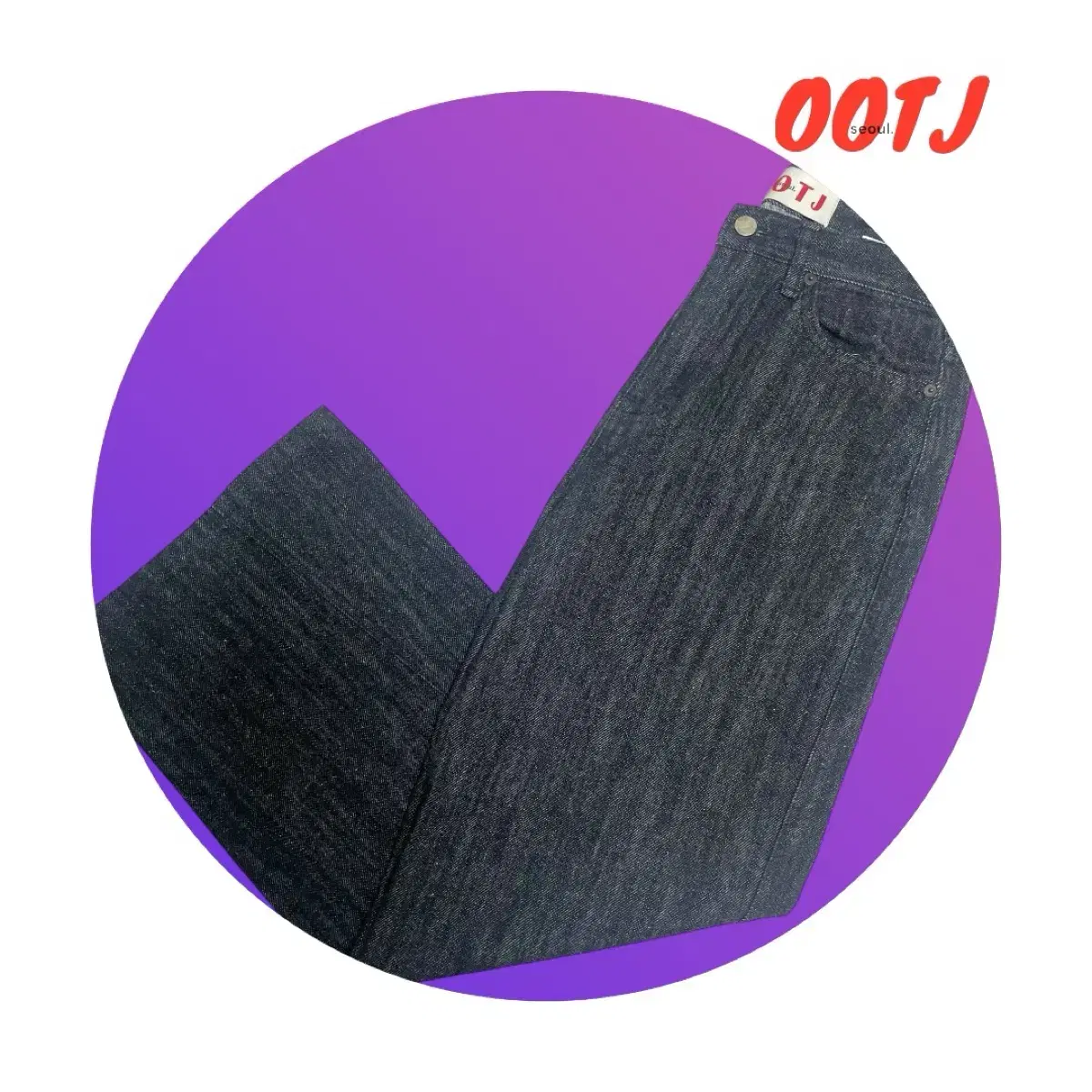 OOTJ 와이드 청바지(흑청)M