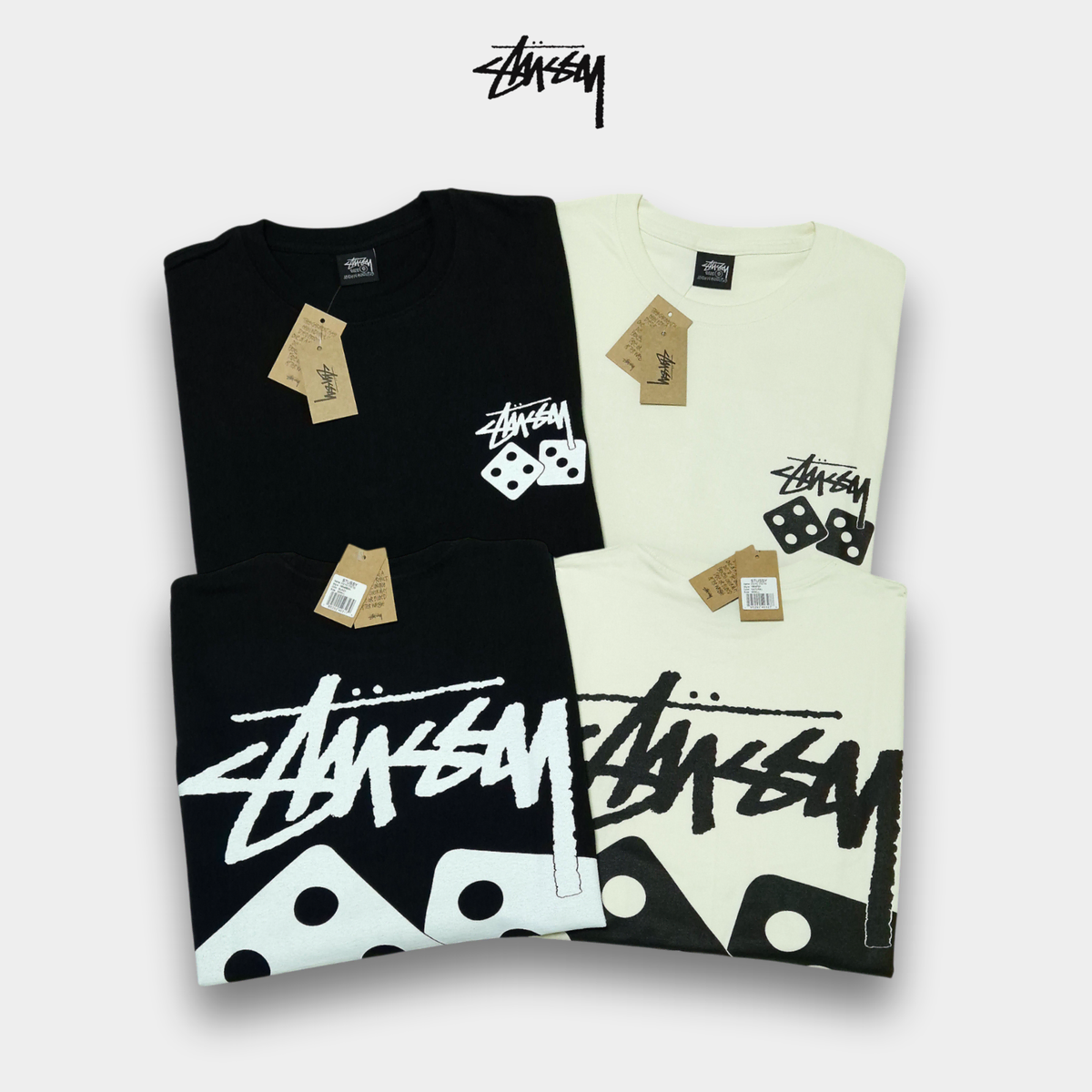 [정품 새상품]스투시 stussy 다이스 반팔 남녀공용
