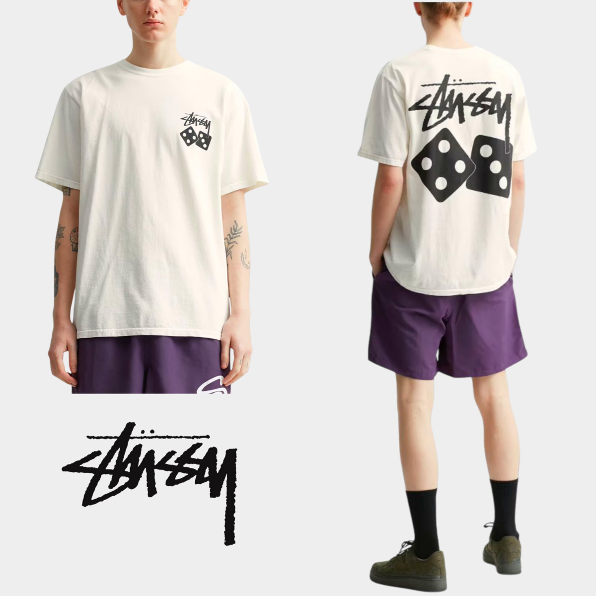 [정품 새상품]스투시 stussy 다이스 반팔 남녀공용