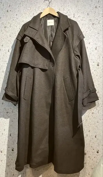 24AW FREAK'S STORE 멜톤 트렌치코트 프릭스 스토어