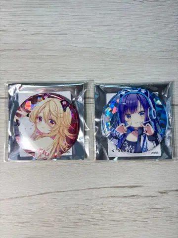 주문토끼 Elu & Fuyu 캔뱃지 세트 애니메이션 유니버시티