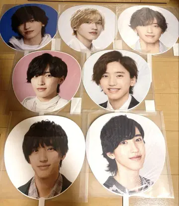 나니와 단시 미치에다 슌스케 점보 부채 5장 + 덤 2장