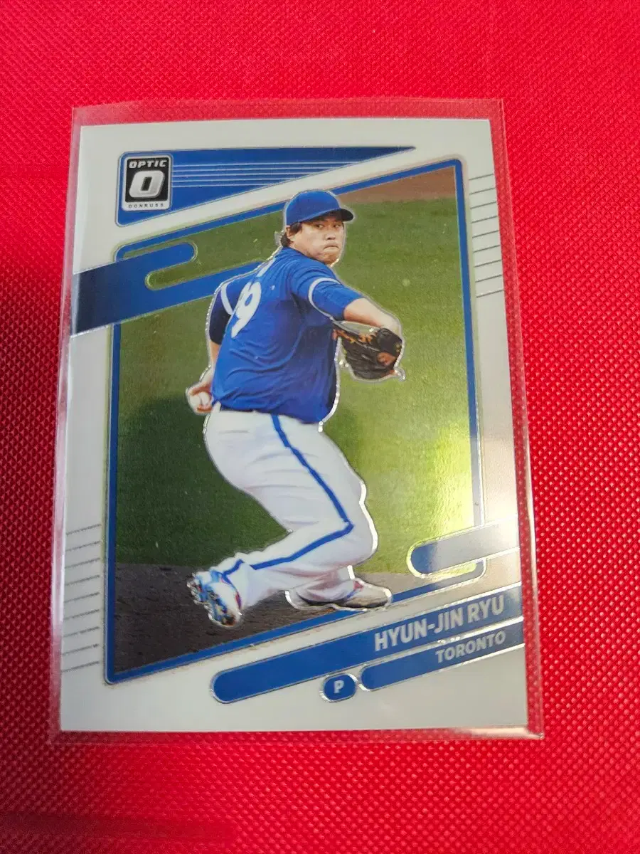 류현진 2021 파니니 Donruss Optic base 카드