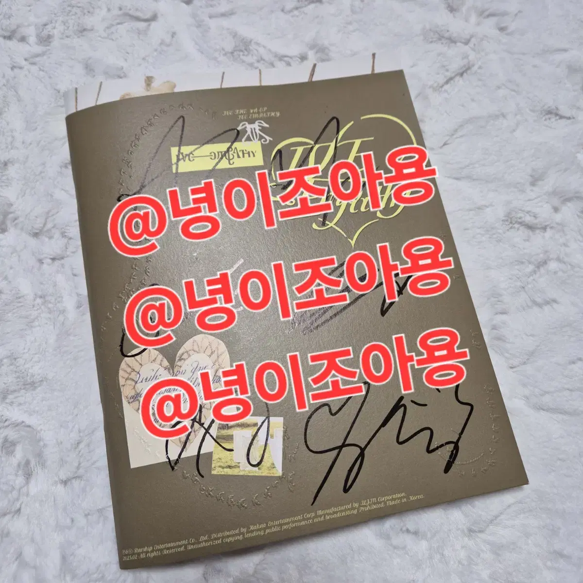Ive Unofficial Signature Album sign CD sell yujin gaeul lay wonyoung liz leeseo