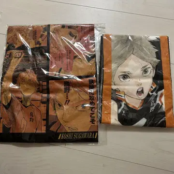 하이큐 빅 실루엣 티셔츠 풀 컬러 머플러 타월 스가와라 코시