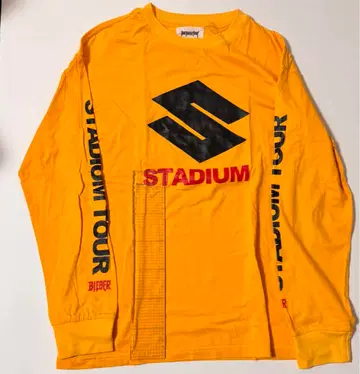 stadium JUSTIN BIEBER TOUR 긴팔 티셔츠 옐로우 컬러