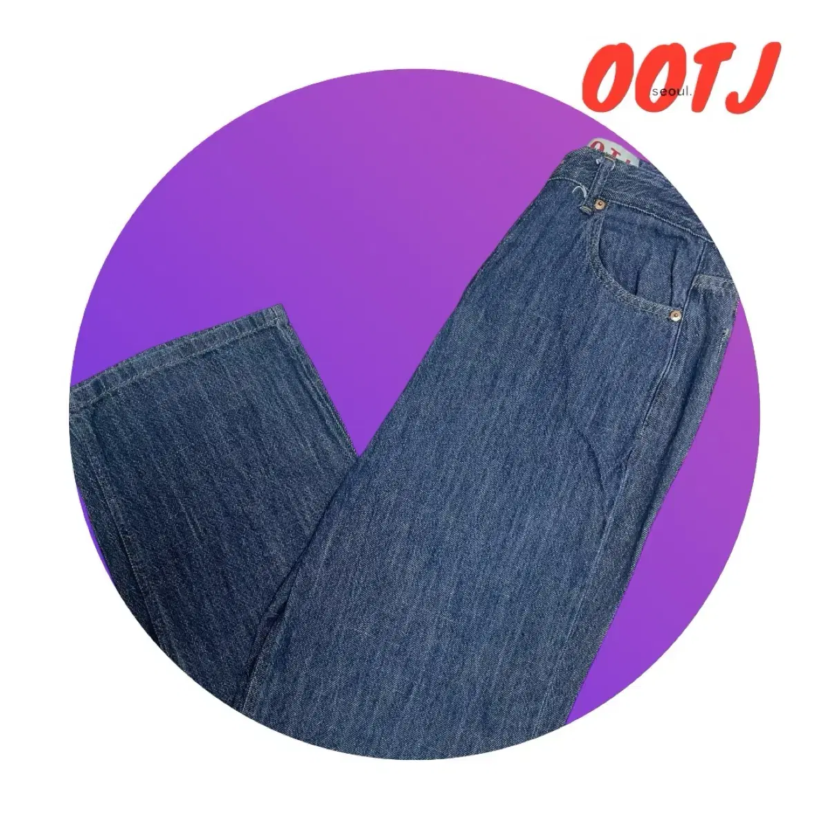 OOTJ 세미와이드 청바지(진중청)L