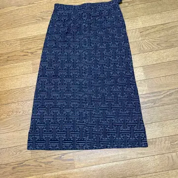 쿠루메 가스리 A 라인 스커트 핸드메이드