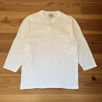 GoodWear 7부 소매 티셔츠 사이즈 M 헨리넥 USA제