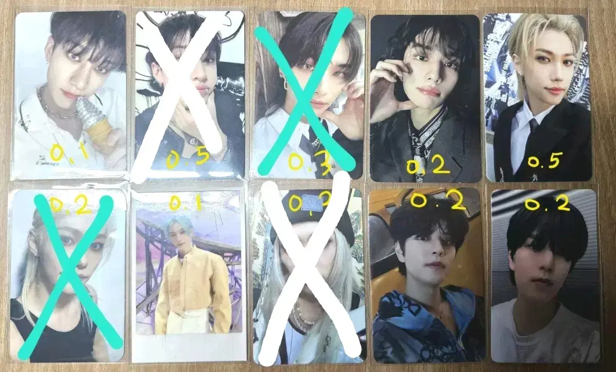 스트레이키즈 스키즈 포카 방찬황현진용복필릭스김승민