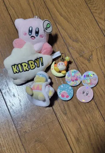 커비 홀로그램 캔뱃지 레어 레어 제일복권 푸푸프 프렌즈
