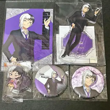 Dr.STONE 아사기리 겐 수트 아크릴 스탠드 캔뱃지 혜택