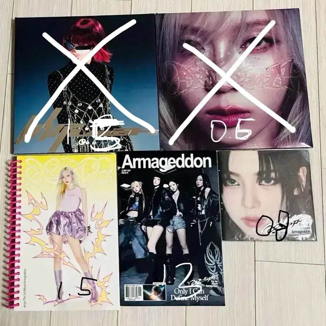 Sealed] Aespa Armageddon Whiplash LP on Bunjang Global Site.