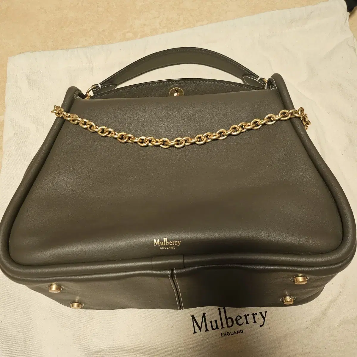 Mulberry Bag Leighton Bag Etoupe Gray Color Mulberry