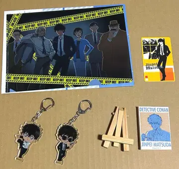 명탐정 코난 마츠다 캔버스 아트 아크릴 키링 미니 클리어 파일