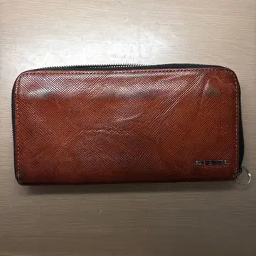 DISEL 장지갑 천연 가죽 단종
